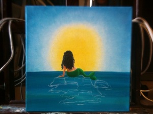 Mermaid Painting work in progress